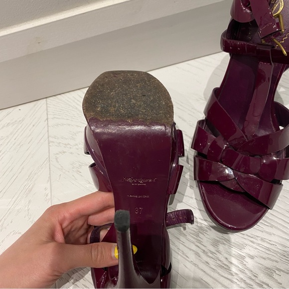 TRIBUTE PLATFORM SANDALS IN PATENT LEATHER - Picture 8 of 11